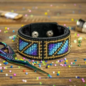 Bead embroidery kit on artificial leather FLBB-028