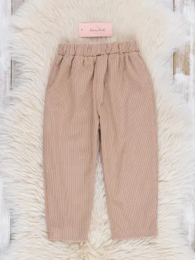 Corduroy Pull-On Pants - Tan