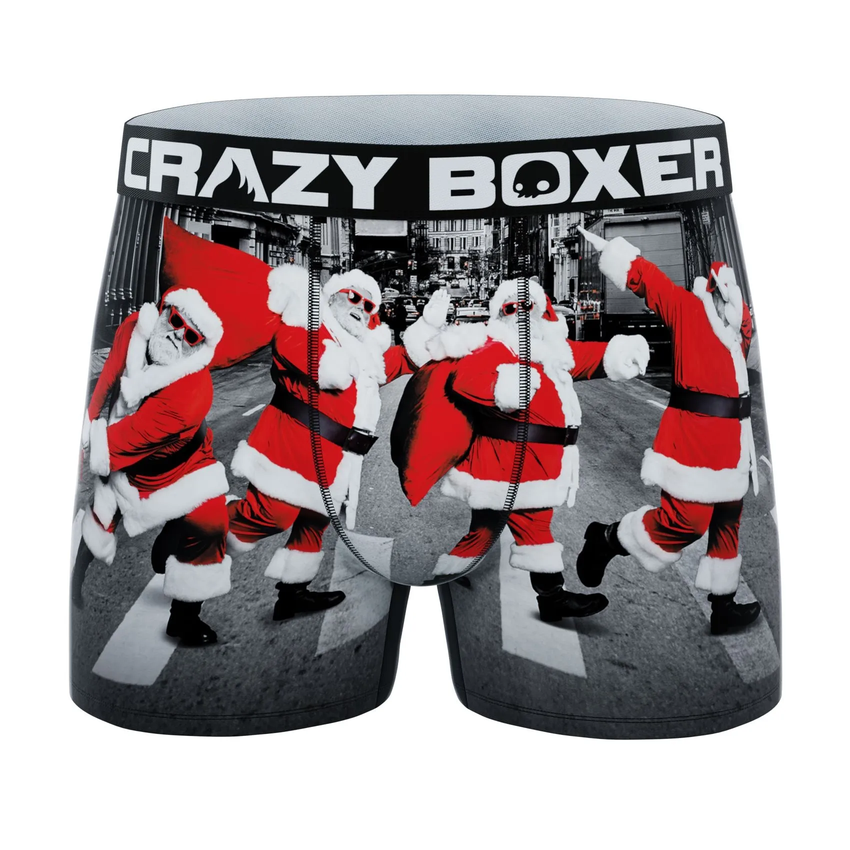 CRAZYBOXER Holidays Santa Men's Boxer Briefs (2 pack)