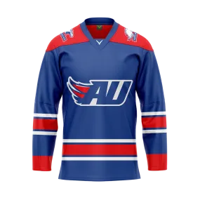 Custom American University Dark Sublimated With Twill Authentic Jersey