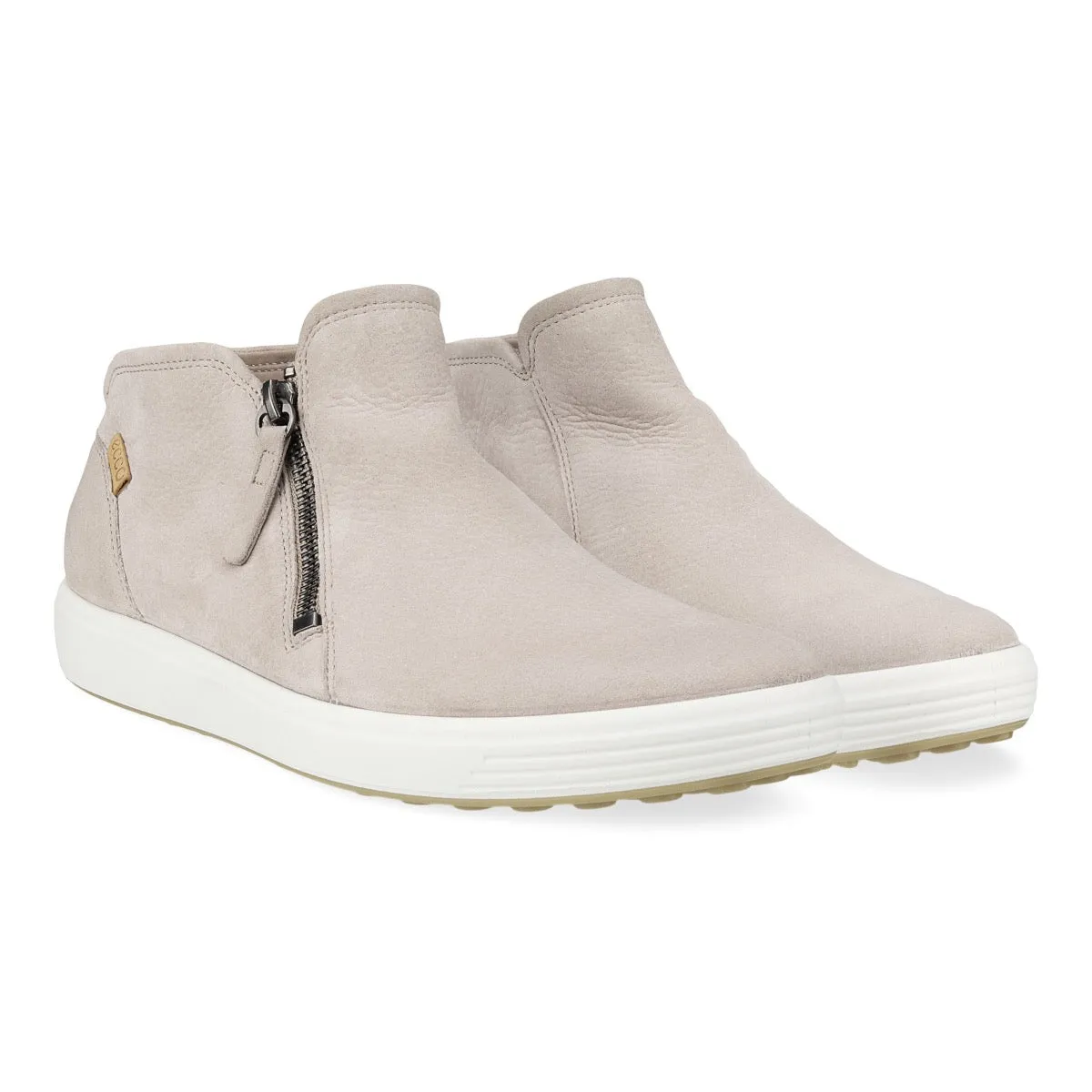 Ecco Soft 7 Side Zip Boot - Grey Rose