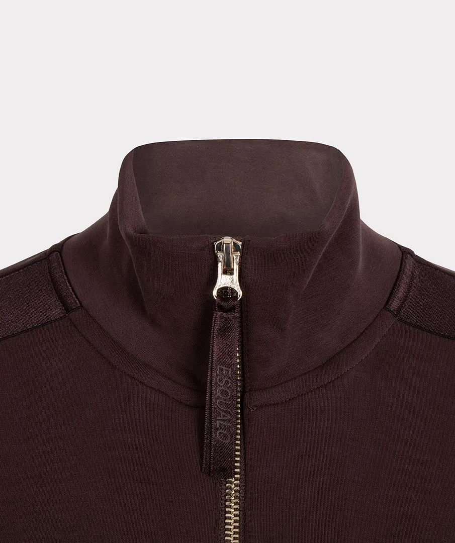 Esqualo Zip Up Chocolate Dress