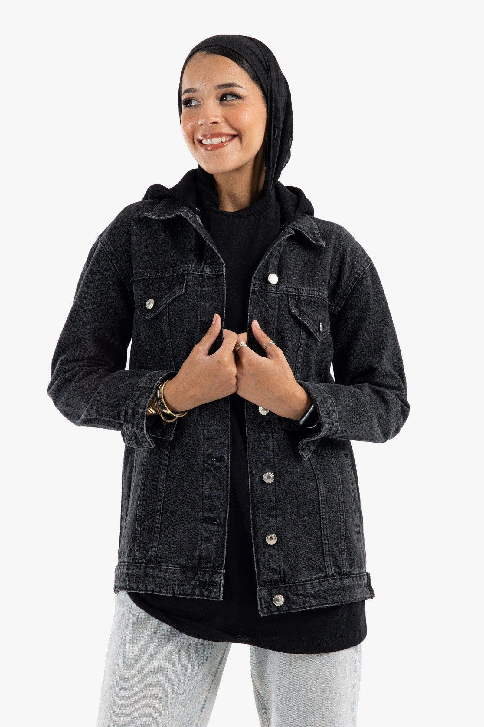 Hooded Denim Jacket