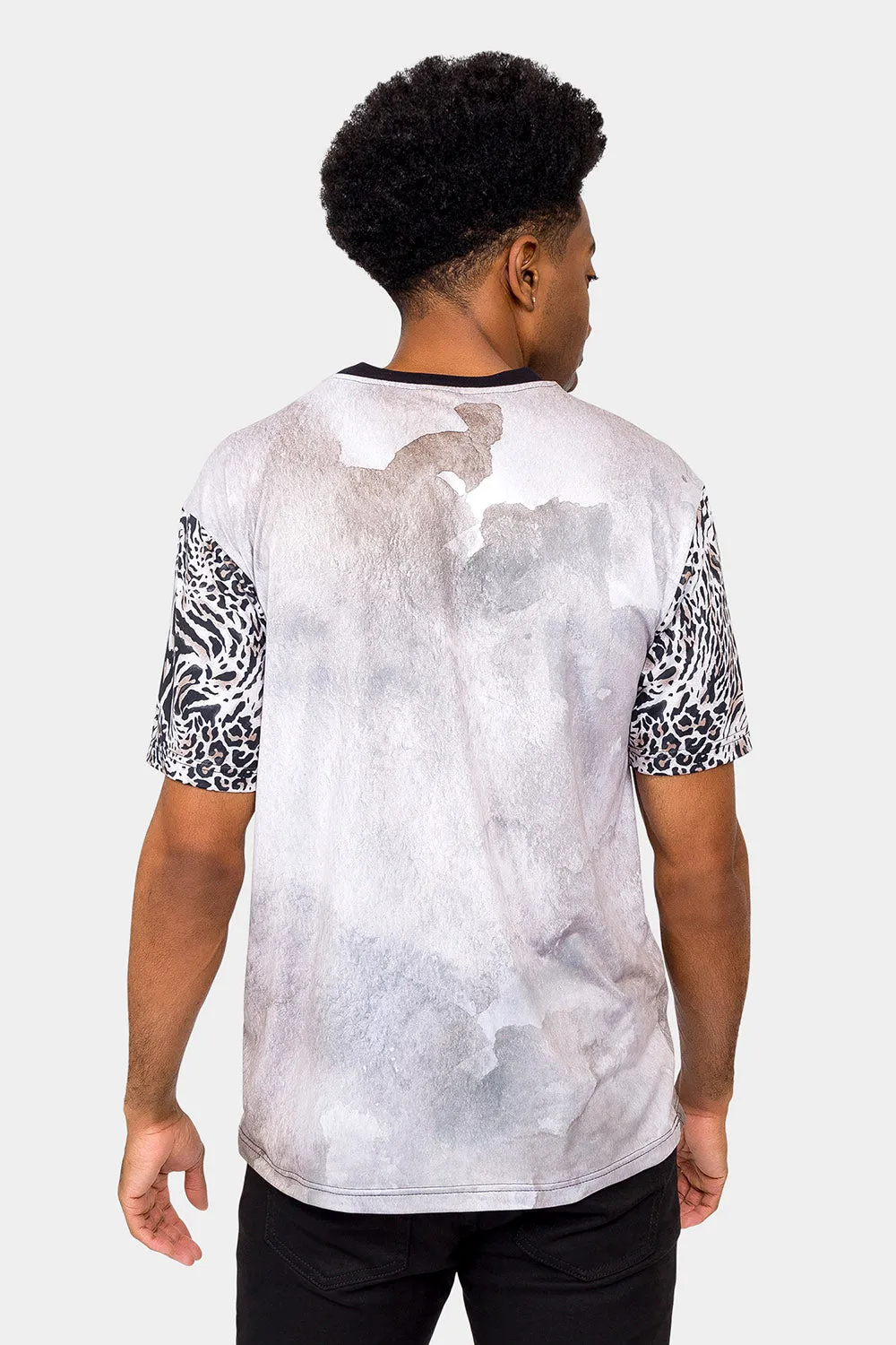 Ink Wash Leopard T-Shirt