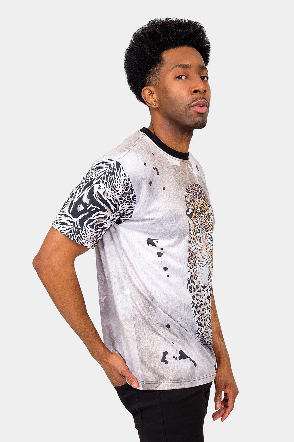 Ink Wash Leopard T-Shirt