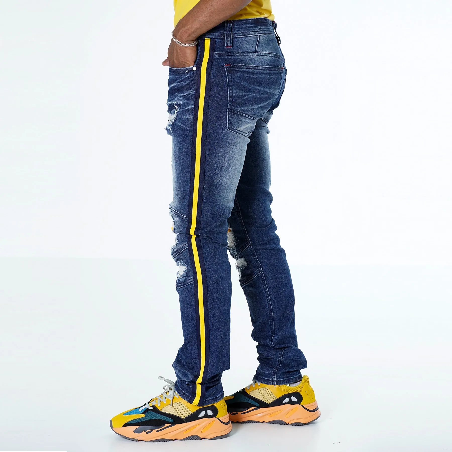 M1769 Makobi Cameo Denim Jeans - Dark Wash