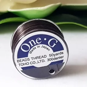 One-G Brown Beading Thread (50 Yards) Toho | PT-50-7 | Jewellery Making Supply