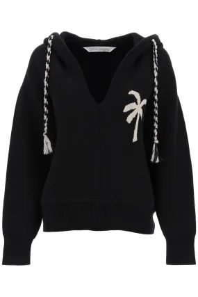 PALM KNITTED HOODIE