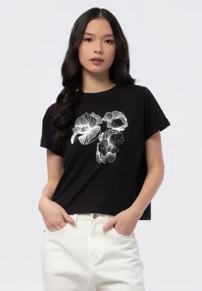 Short Sleeve Cropped Graphic Tee