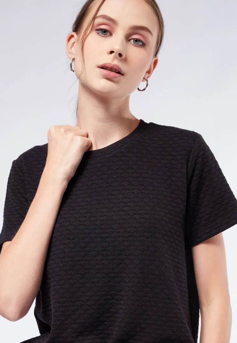 Textured Boxy Tee