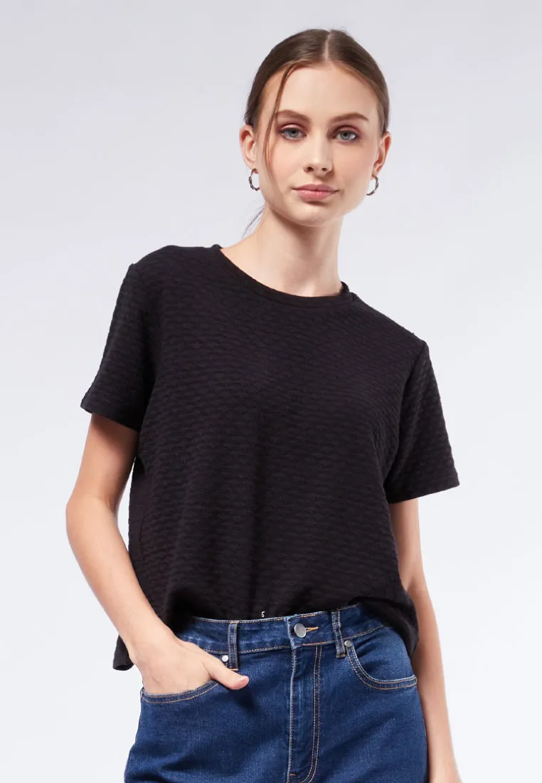 Textured Boxy Tee